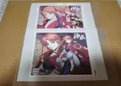 銀魂　吉原大炎上　サントリー　オリジナルラベル缶　ステッカー　神威神楽　セット