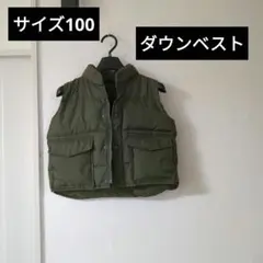 ダウンベスト フェザー50％ ダウン50％ サイズ100