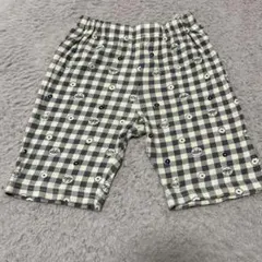 動物柄チェック 半ズボン 90サイズ