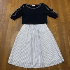 anysis ボーダースカート feroux ニットプルオーバーのサムネイル