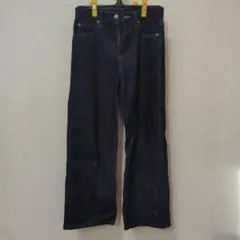 UNIQLO JEANS ダークブルー ストレートデニム