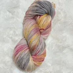 手染め毛糸◆純毛並太◆log fire◆140gかせ