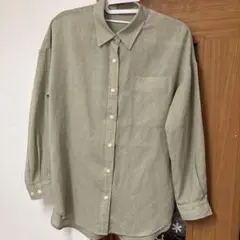 カーキ　シアーシャツ　パルクロのサムネイル