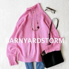 バンヤードストーム✨AQUA ウール カシミヤ タートルニット　ゆったり　丈長