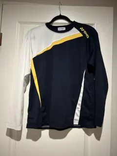 ヨネックス　長袖　練習着　Tシャツ 紺黄色