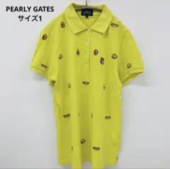 美品】PEARLY GATES 総柄ポロシャツ 6 イエロー メンズ ゴルフ - メルカリ