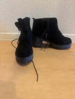 厚底ブーツ　裏起毛