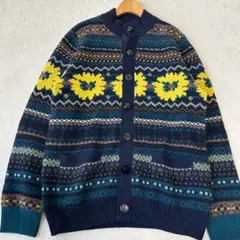 サカイsacai ニット カーディガン グリーン - メルカリ