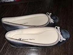 【購入前サイズ要確認】ORiental TRaffic バレエシューズ シルバー