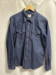 Levi’s デニムシャツ M ウエスタンシャツ リーバイス 長袖 インディゴ