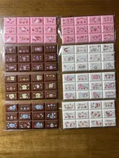 ⭐︎サンリオ チョコ風 ブロックシール ちょこぶろっく全８種類 コンプリート⭐︎