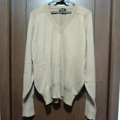 Golf-Club Cashmere カシミヤ１００％　Vネックセーター　Ｌ