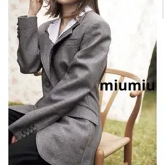miumiu 千鳥　チェック　ジャケット　レース付　乃木坂白石さん着用モデルのサムネイル