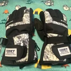GERRY COSBY スキーグローブ ブラック/カモフラージュ