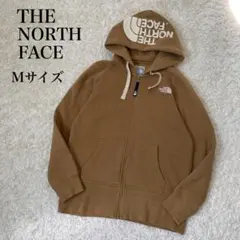 【美品】ノースフェイス　リアビューフルジップ　フーディ　レディース　カーキ M