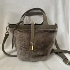 ムートン ハンドバッグ