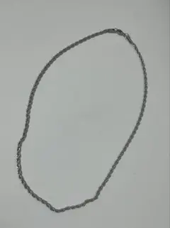 y2k シルバー ツイストチェーン ネックレス