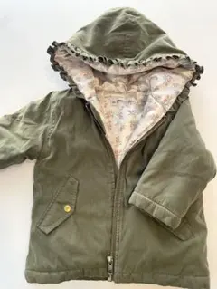 earth music&ecology アウター コート80cm カーキ　花柄