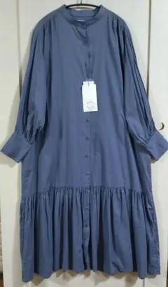 美品　SEASON REASON シャツワンピース 　フレア　LL　ゆったり