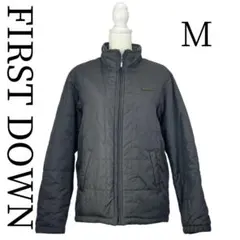 【冬物】ファーストダウン　ナイロンジャケット　メンズ　グレー　Mサイズ