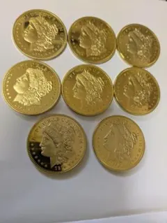 金ピカ金貨レプリカ8枚のサムネイル