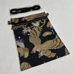 No.74 お祭りポシェット（鷹，鷲）/ハンドメイド