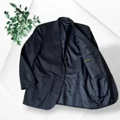 最高級 ゼニア エレクタ テーラードジャケット ネイビー ストライプ 上品のサムネイル