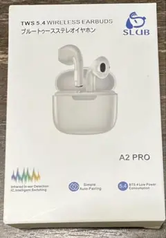 ワイヤレスイヤホン Bluetooth5.4 A2 PRO 白