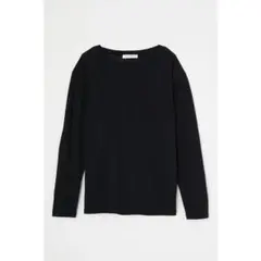 SHEER CUT L/S トップス moussy シアー カット ロンT 黒のサムネイル