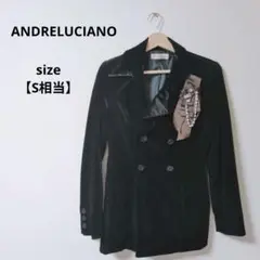 ★美品★ANDRELUCIANO ベルベットテーラードジャケット 【S相当】