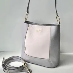 Kate spade ケイトスペード　バケットバッグ　レナ　アイスブルー　グレー