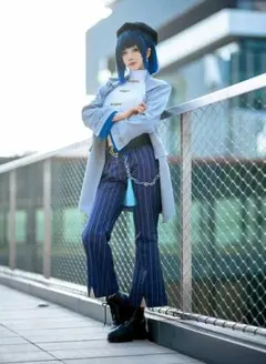 原神 コスプレ 夜蘭 静謐の饗宴 スキン 靴、ウィッグ付き フルセット
