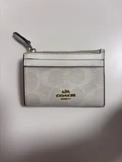 COACH ホワイトレザー カードケース