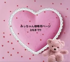 みっちゃん様専用ページ