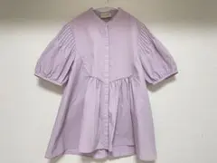 【UNITED ARROWS】EMBOS ピンタック ショートスリーブブラウス