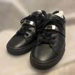HERMES DAYケリー金具レザースニーカー黒のサムネイル