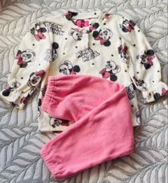 ミニーマウス フリースパジャマセット 100cm