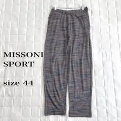 ☆MISSONI SPORT サイズ44 ストライプ 収縮性パンツ マルチカラー