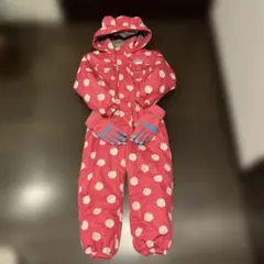 s*k様 【おまけ付き‼️】スキーウェア　ドット柄　SUET 子供110サイズ