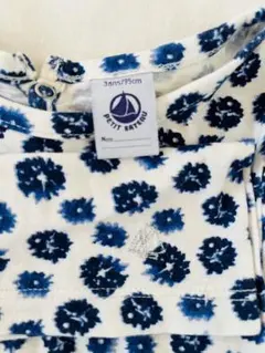 美品⭐︎PETIT BATEAU ワンピース　95 花柄　半袖