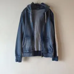 BAYCREST デニム風フルジップパーカー Mのサムネイル
