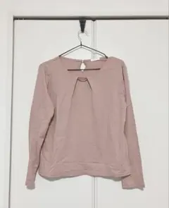 レディース　オフィス　シャツ　スーツ　インナー　きれいめ　ピンク　M