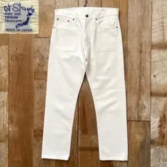 【極美品】orSlow 107 ホワイト デニム パンツ M 72397110のサムネイル