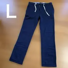 BEAMS メンズ　 ネイビー ドローストリングパンツＬ