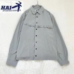 HAI SPORTING GEAR フリルパッチワーク長袖シャツ　グリーンのサムネイル