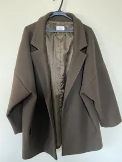 LOWRYS FARM ブラウン オーバーサイズ チェスターコート