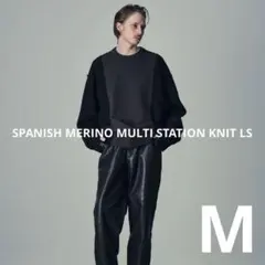 美品 シュタイン stein スパニッシュメリノ マルチステーションニット Mのサムネイル
