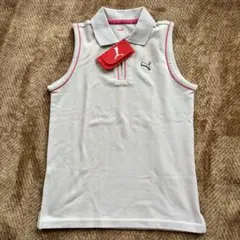 PUMA レディース ゴルフウェア ノースリーブ ポロシャツのサムネイル