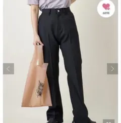 カスタネ　スラックスパンツ　ブラウン