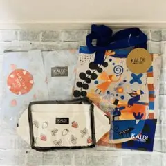 カルディKALDI 2026年いちごバッグ2点　エコバッグ私たちの家　1点